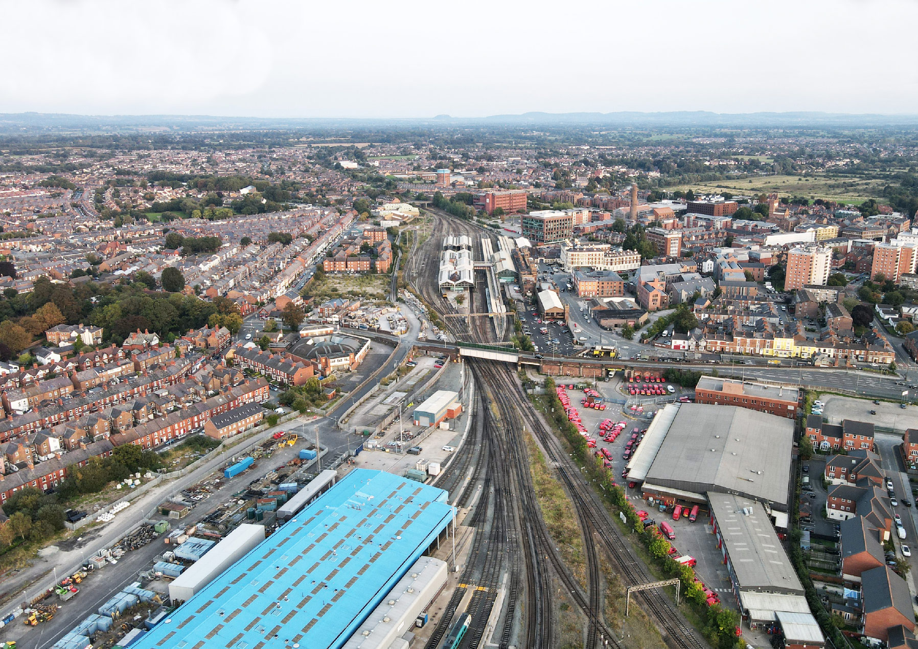 Aerial photograph of Chester